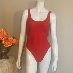 ❣️Red knit Swimsuit XS